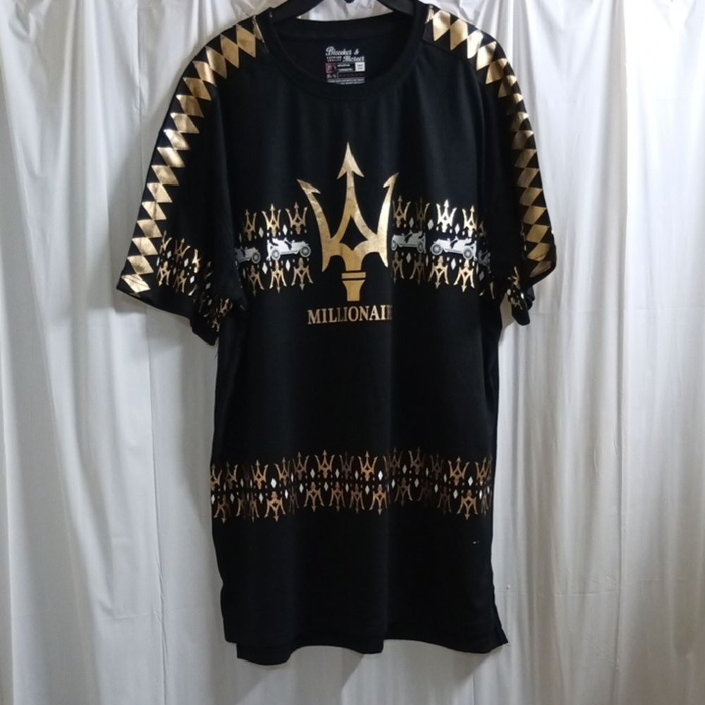 Black and Gold Men's Tank Top